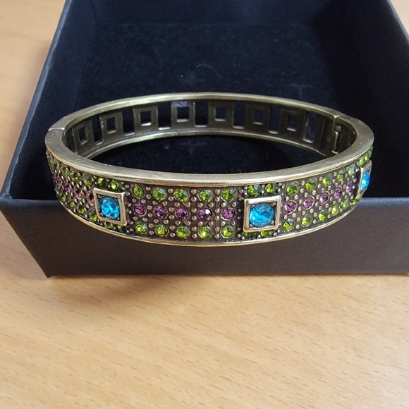 Heidi Daus Blue, Green and Purple Bangle - Picture 1 of 4